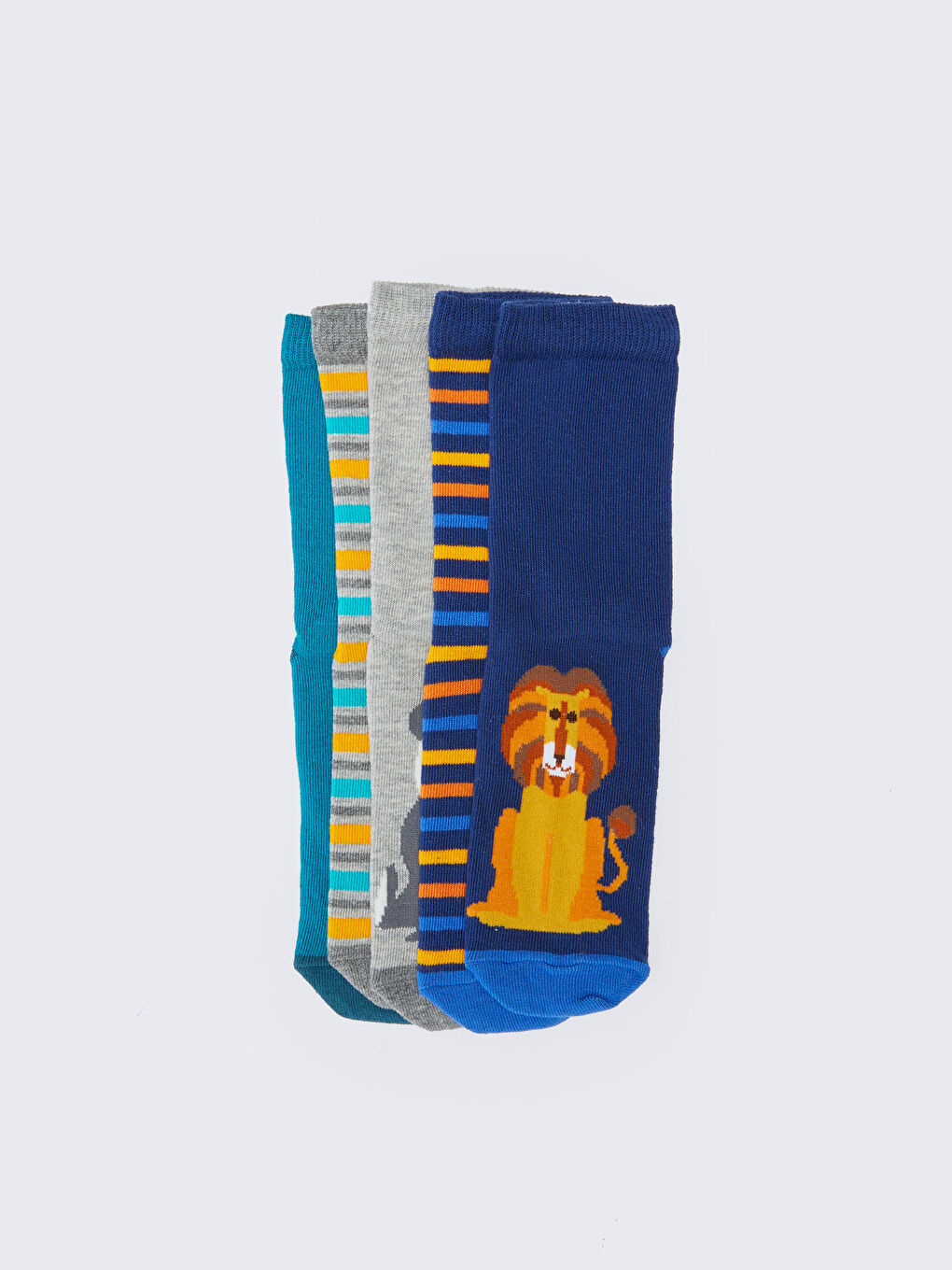 LCW Kids Patterned Boys' Ankle Socks 5 Pack -W2GA28Z4-K00
