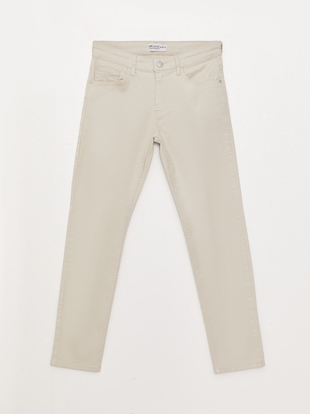 Bej 750 Slim Fit Erkek Jean Pantolon-5