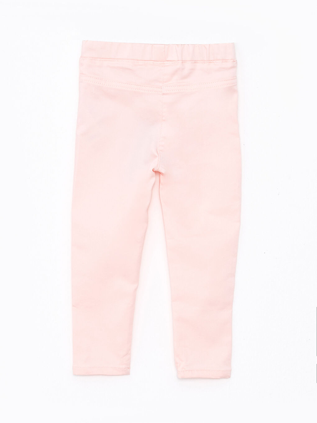 Pembe Beli Lastikli Kız Bebek Pantolon-3