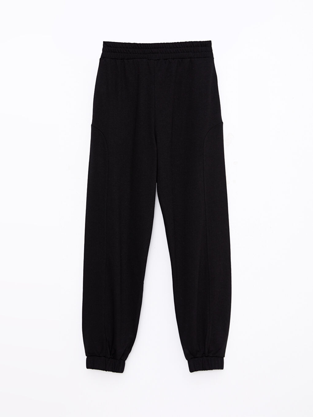 Women's Elasticated Waist Plain Jogger Sweatpants-6