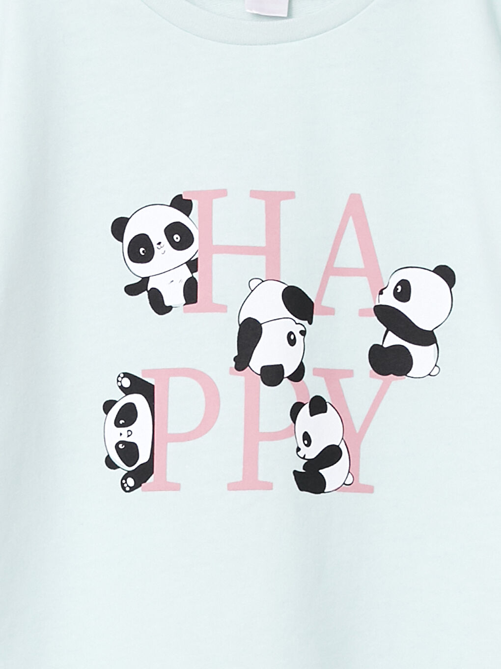 Crew Neck Printed Long Sleeve Girls' Pyjama Set-4