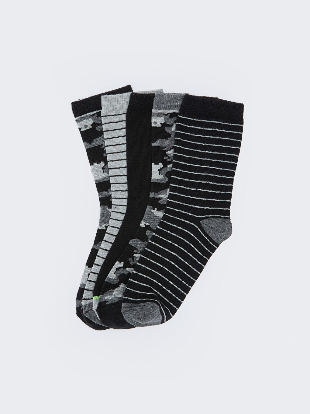 Karışık Desenli Erkek Çocuk Soket Çorap 5'li