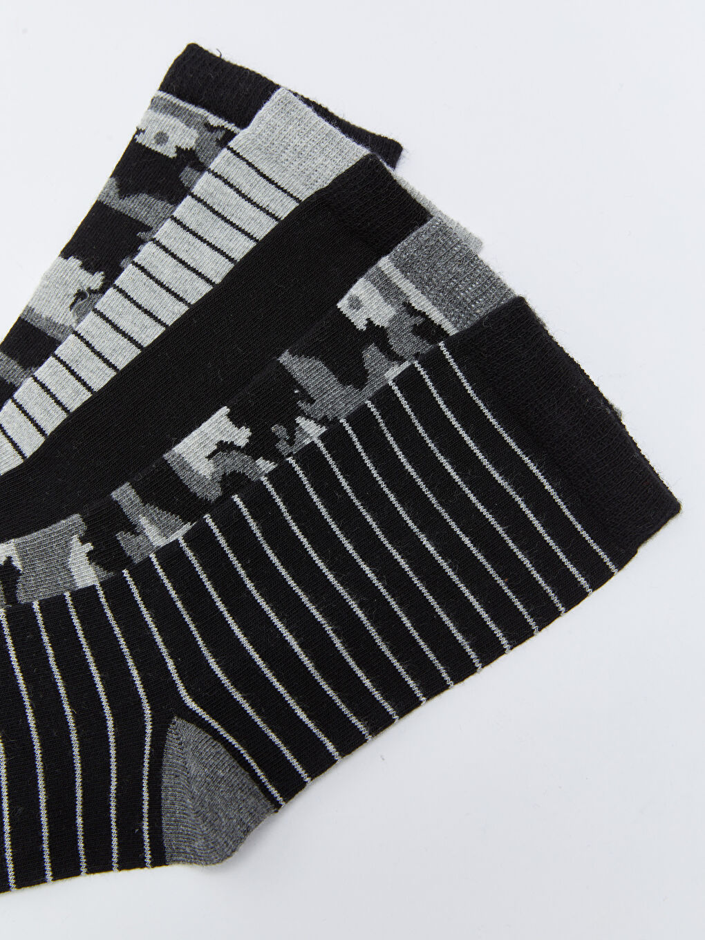 Karışık Desenli Erkek Çocuk Soket Çorap 5'li-2