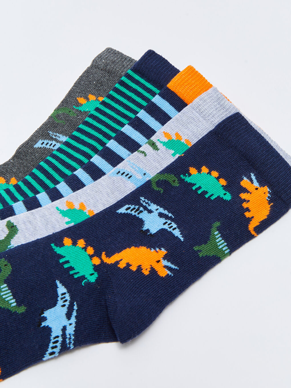 Karışık Desenli Erkek Çocuk Soket Çorap 5'li-2