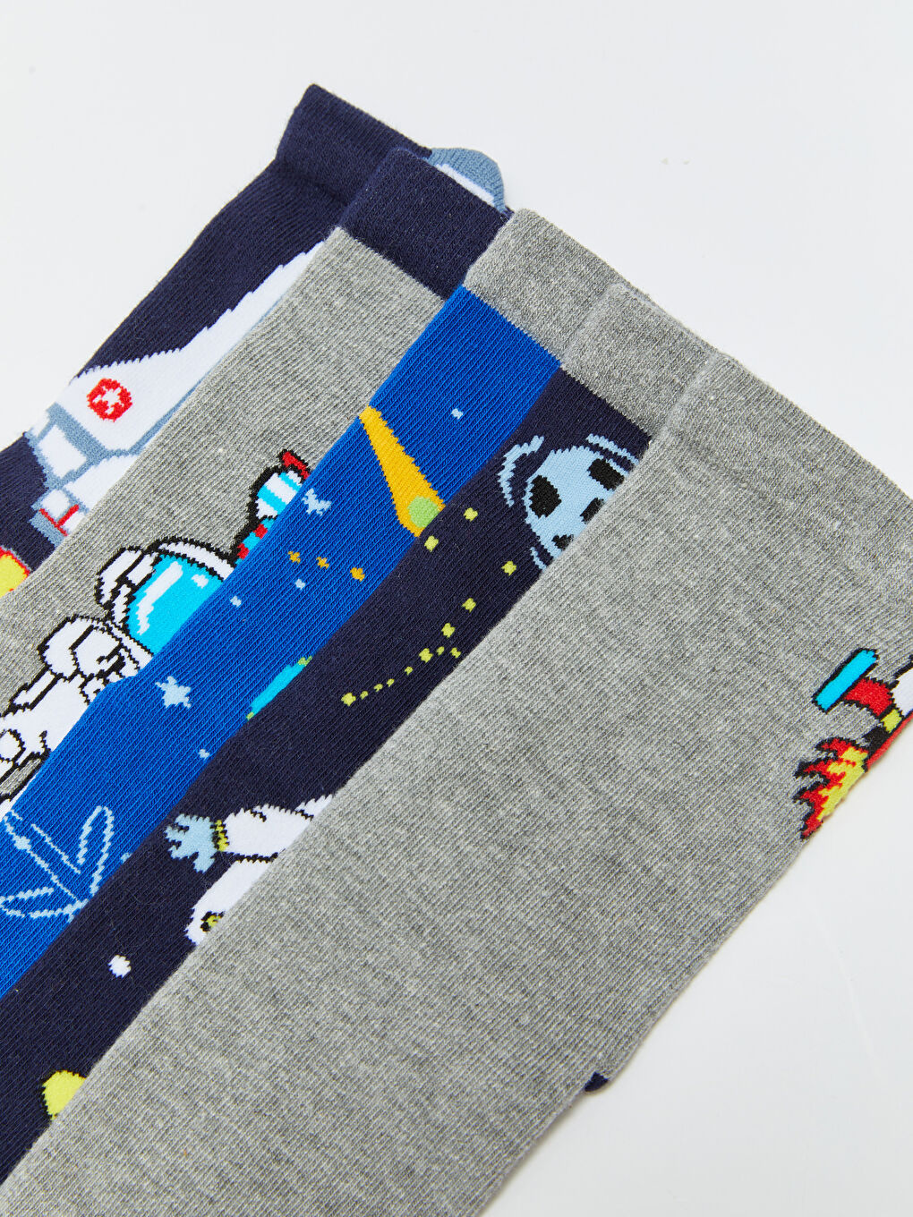 Karışık Desenli Erkek Çocuk Soket Çorap 5'li-2