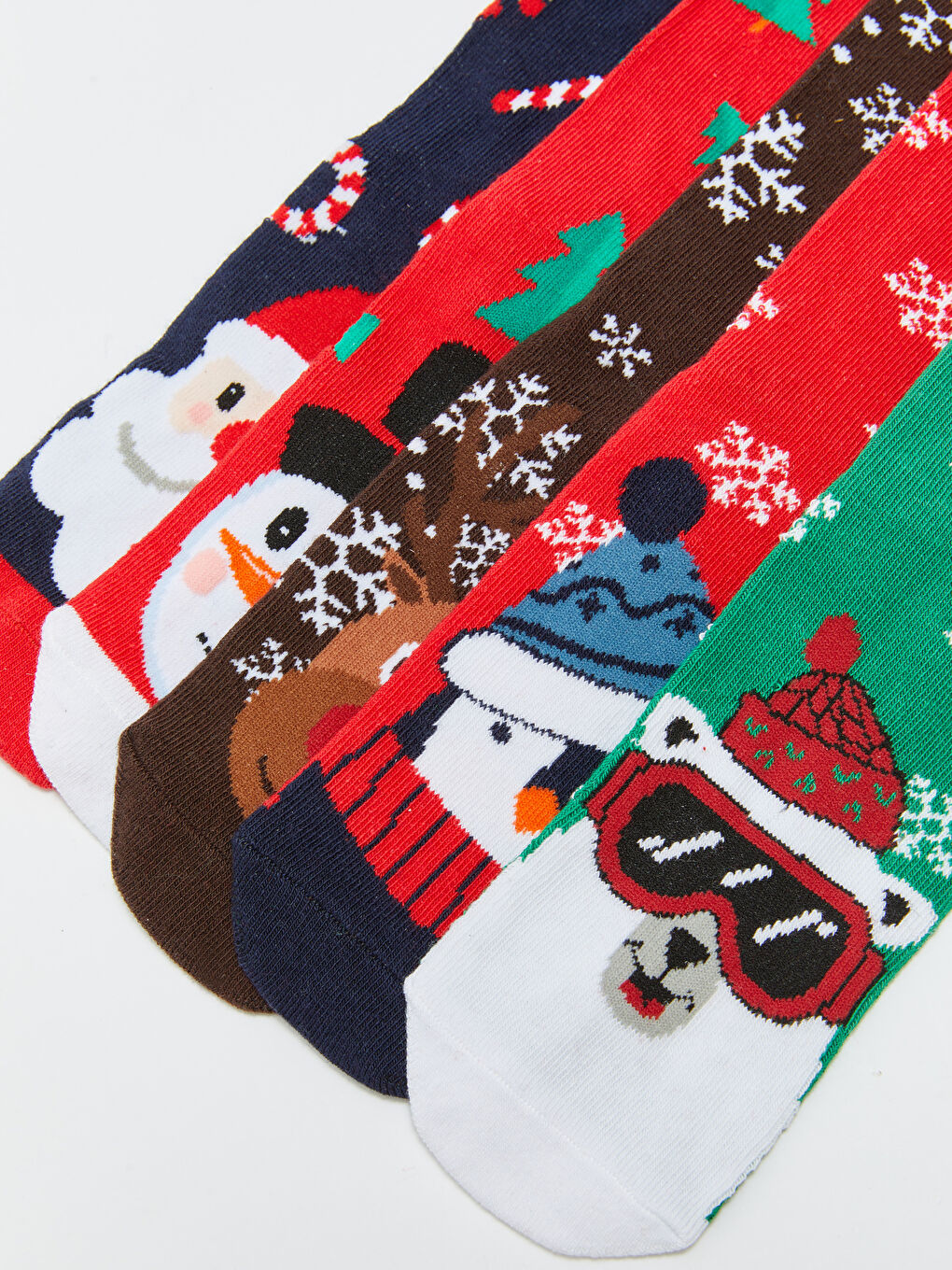 Christmas Themed Boys' Ankle Socks 5 Pack -W2GA86Z4-K00
