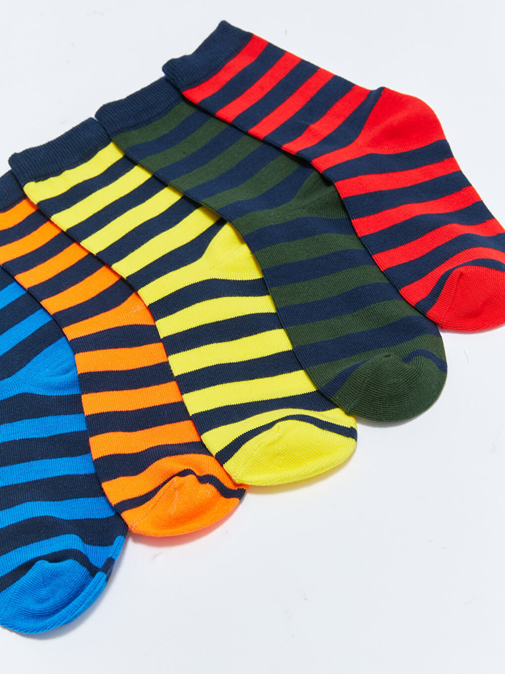 Striped Boys' Ankle Socks 5 Pack-2