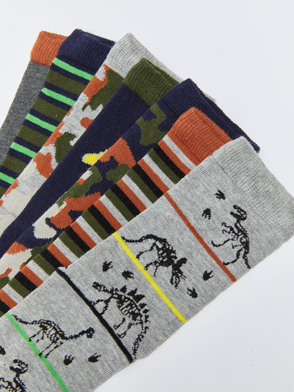 Patterned Boys' Ankle Socks 7 Pack-2