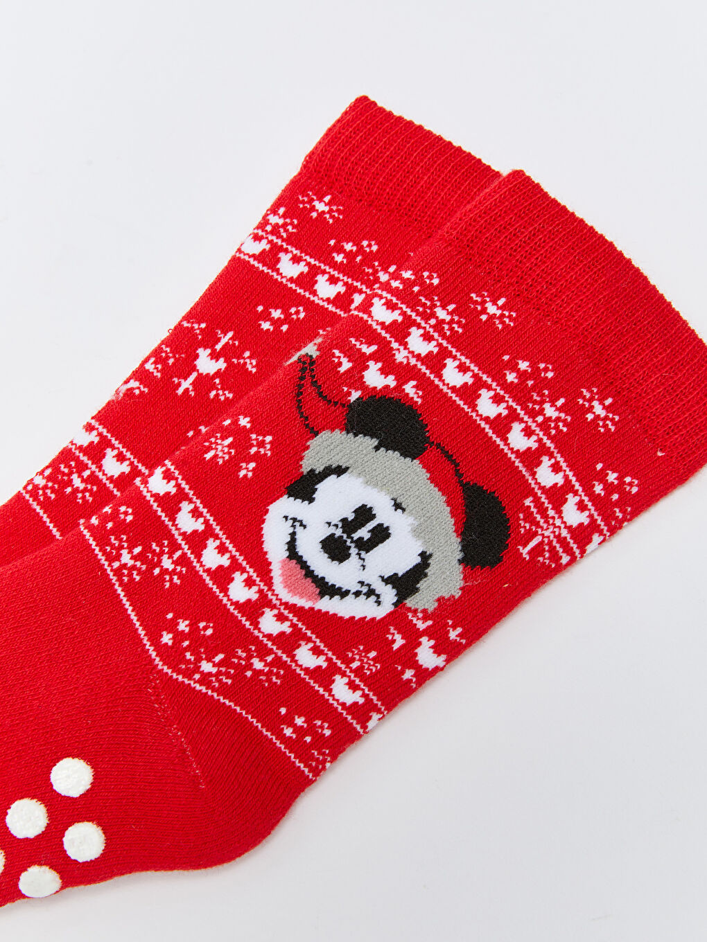 LCW Kids Mickey Mouse Desenli Yılbaşı Temalı Erkek Çocuk Havlu Soket Çorap -W2GB20Z4-SMF