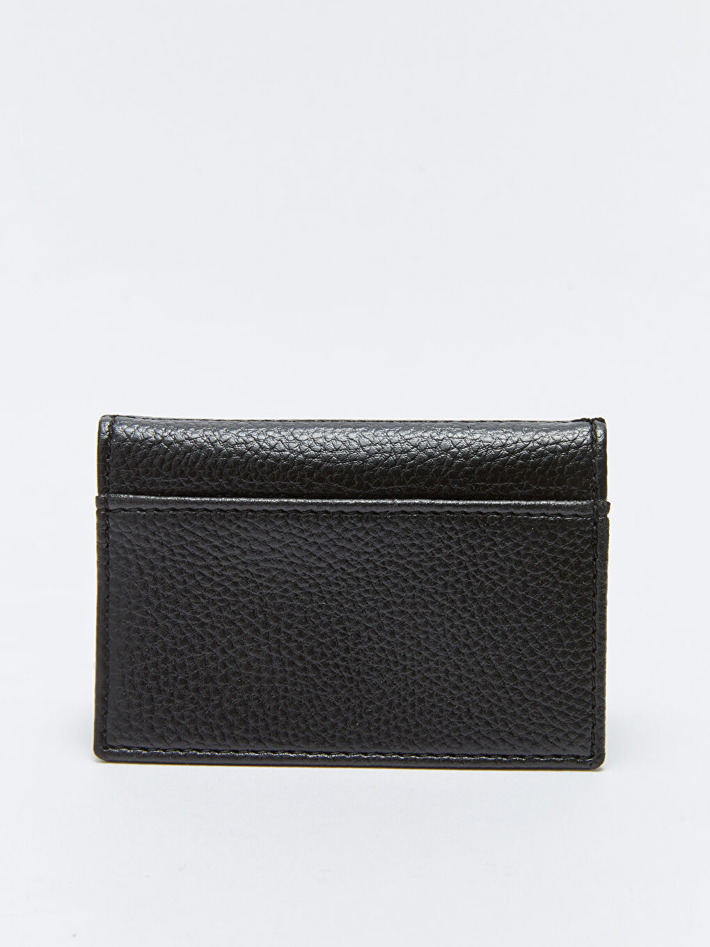 Siyah Düz Deri Görünümlü Erkek Kartlık