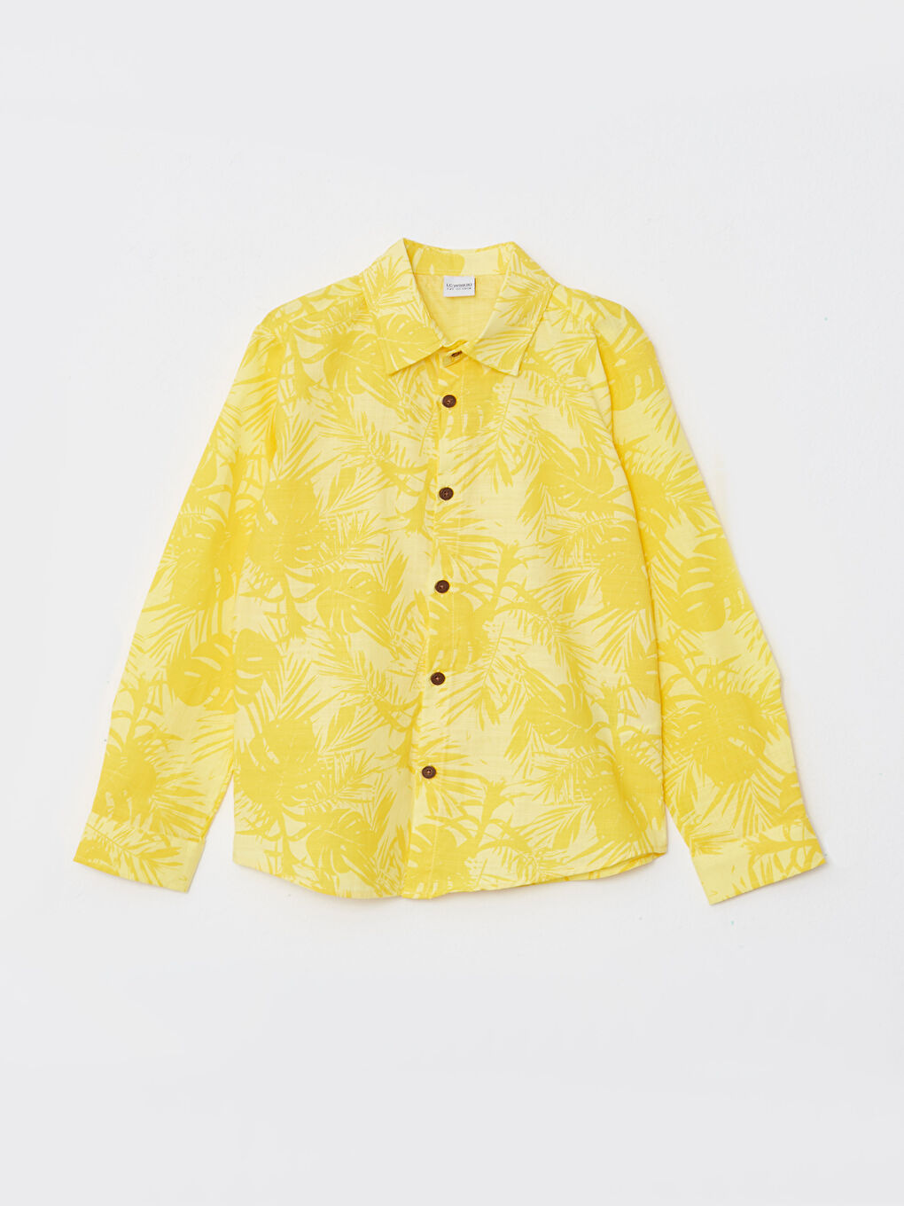 Patterned Long Sleeve Boys' Shirt -W2GB59Z4-LUG