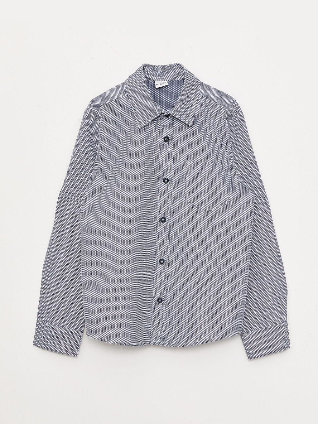 Patterned Long Sleeve Boys' Shirt