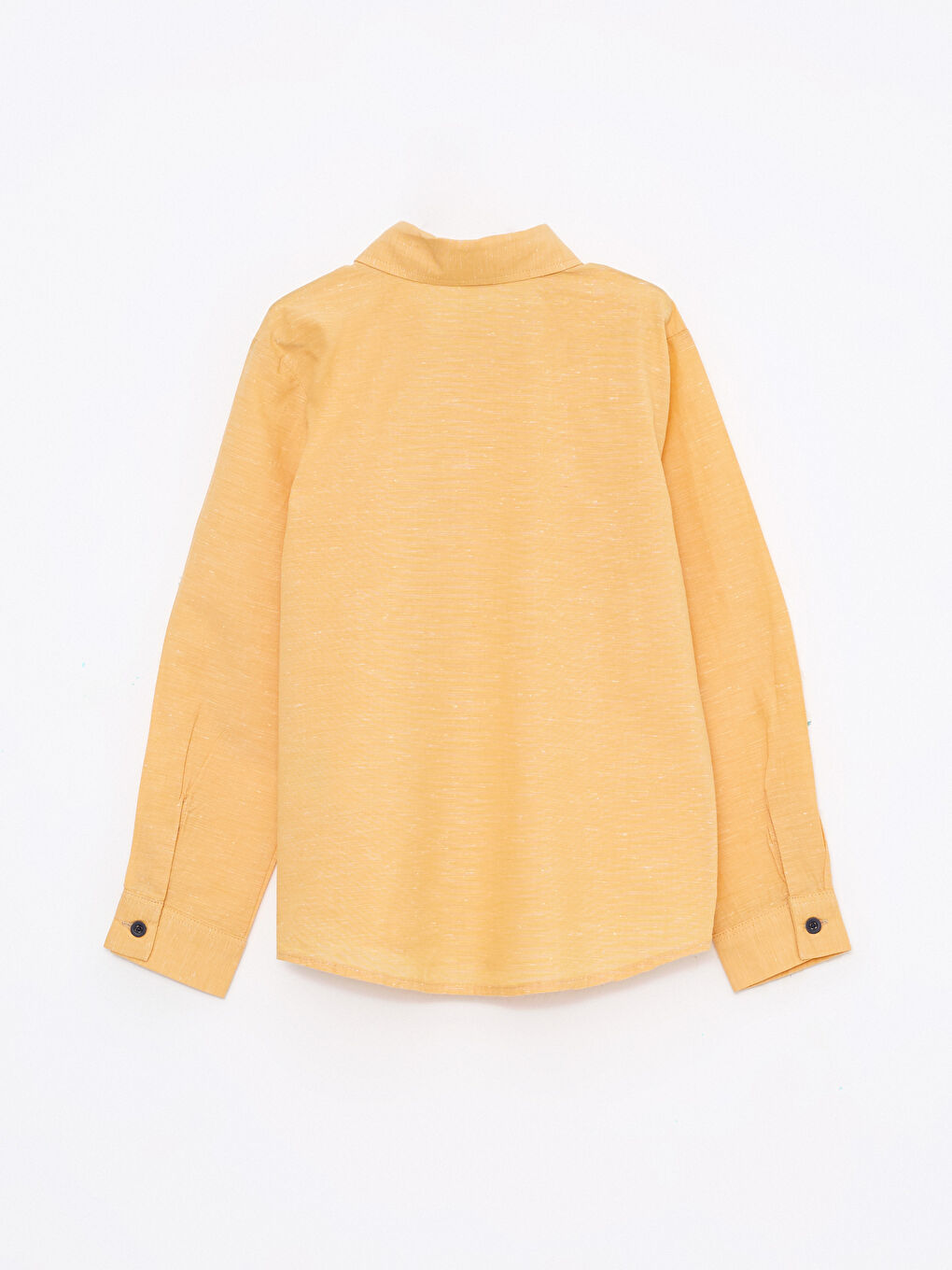 Sarı Basic Uzun Kollu Erkek Çocuk Gömlek-1