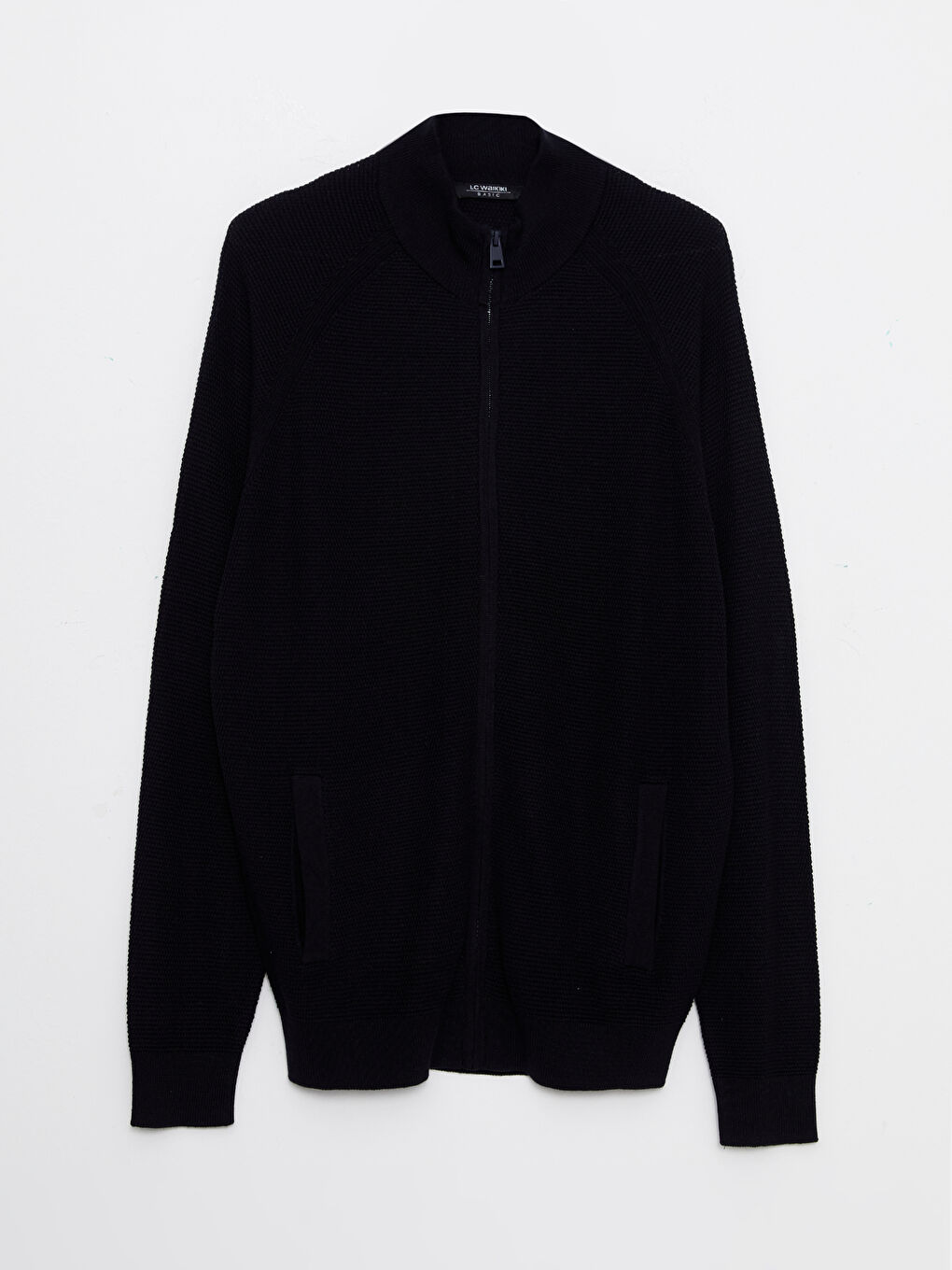 LCWAIKIKI Basic Standard Fit Turtle Neck Long Sleeve Men's Tricot Cardigan -W2GB99Z8-RFH