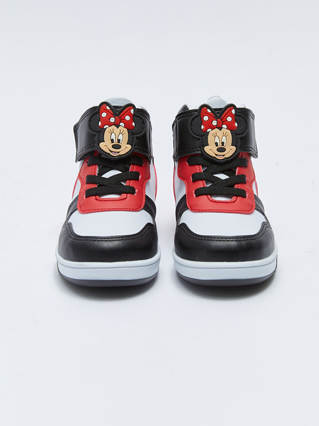 LCW STEPS Optik Beyaz Cırt Cırtlı Minnie Mouse Lisanslı Kız Bebek Bilekli Spor Ayakkabı - 3