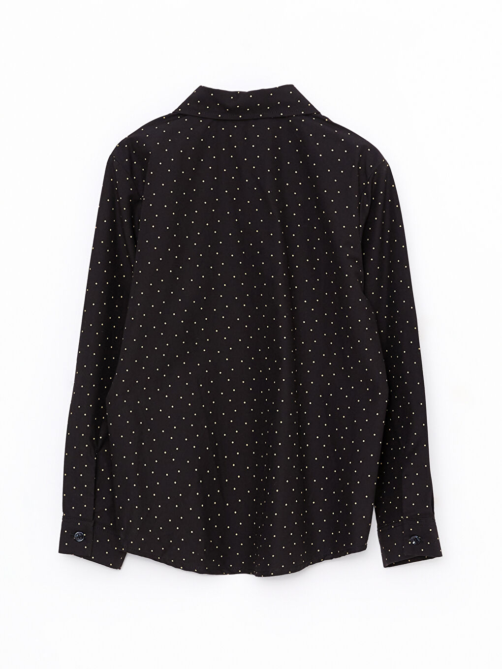 Siyah Desenli Uzun Kollu Erkek Çocuk Gömlek-1