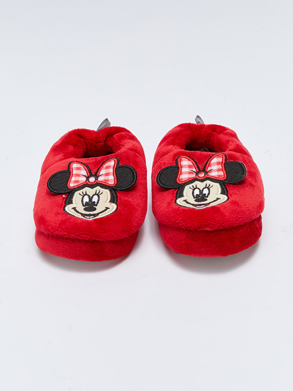 LCW STEPS Kırmızı Minnie Mouse Lisanslı Pelüş Kız Bebek Ev Terliği - 2