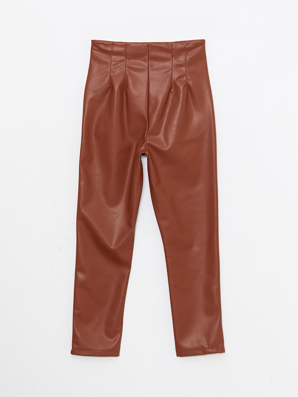 بنطلون جلد صناعي رفيع للسيدات-7