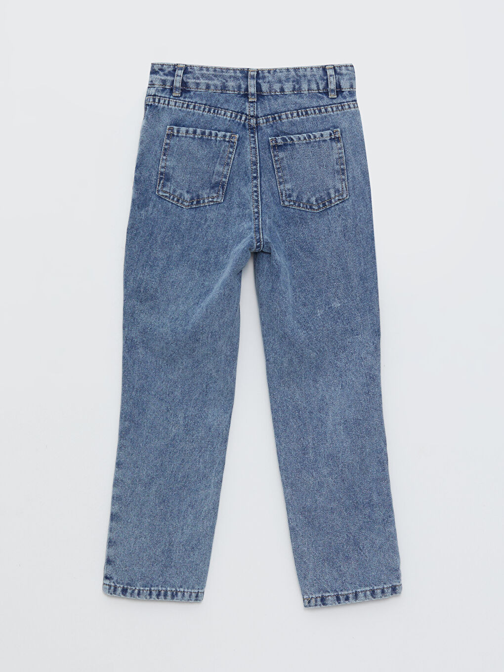Basic Cotton Girls Jeans-2