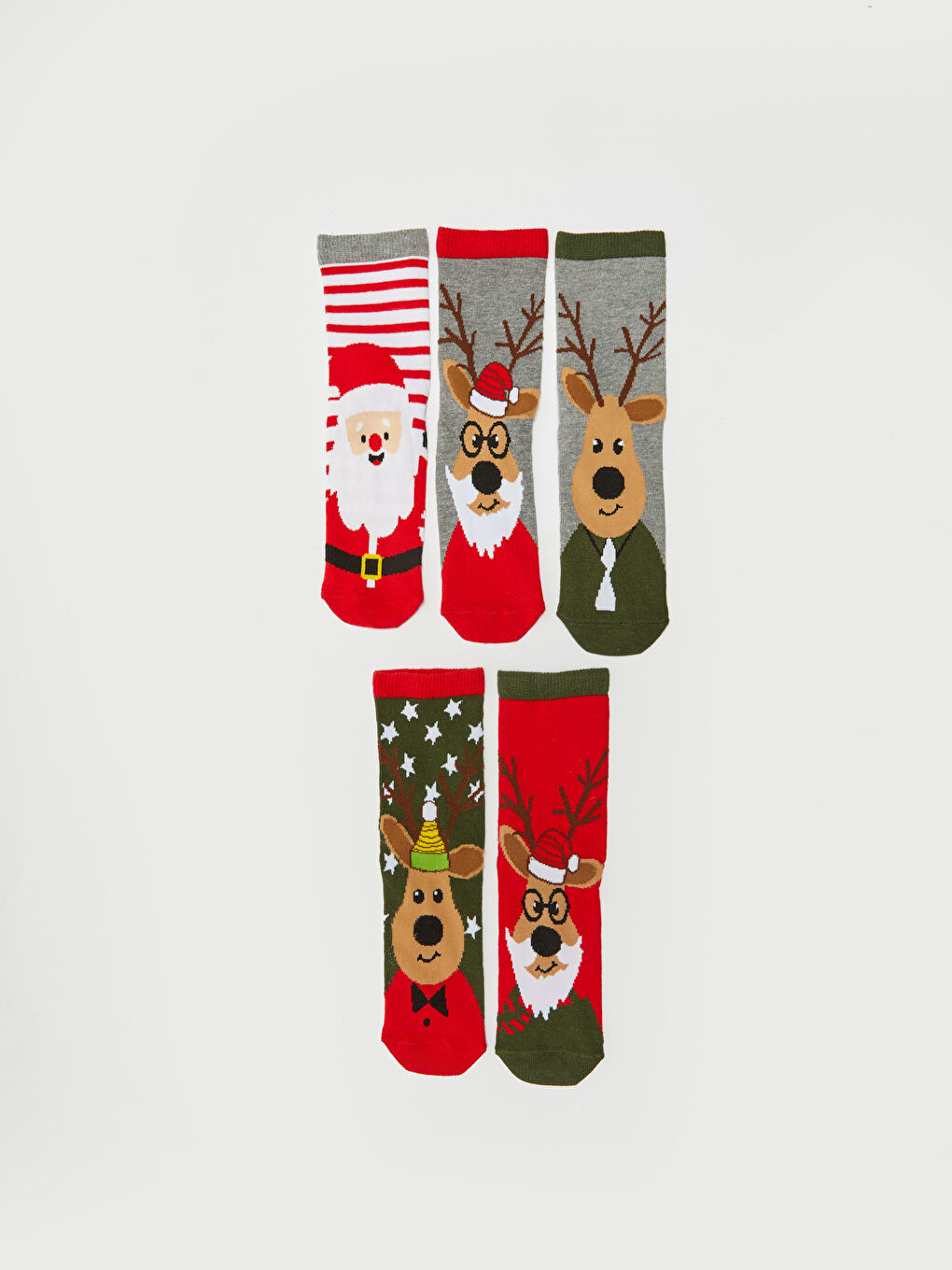 New Year Themed Boys' Ankle Socks 5 Pack