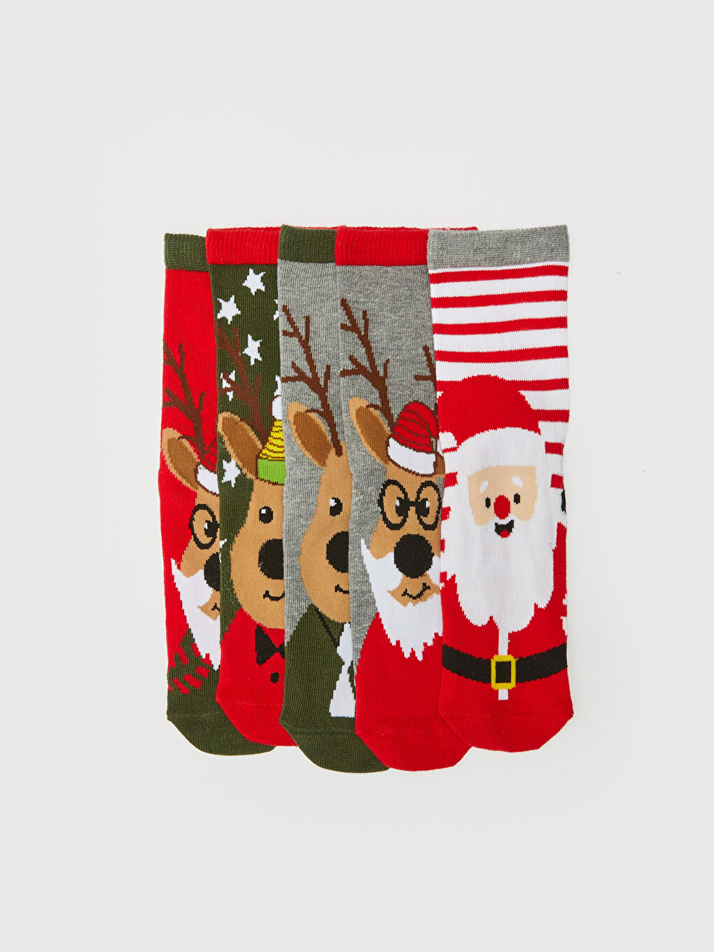 New Year Themed Boys' Ankle Socks 5 Pack-1