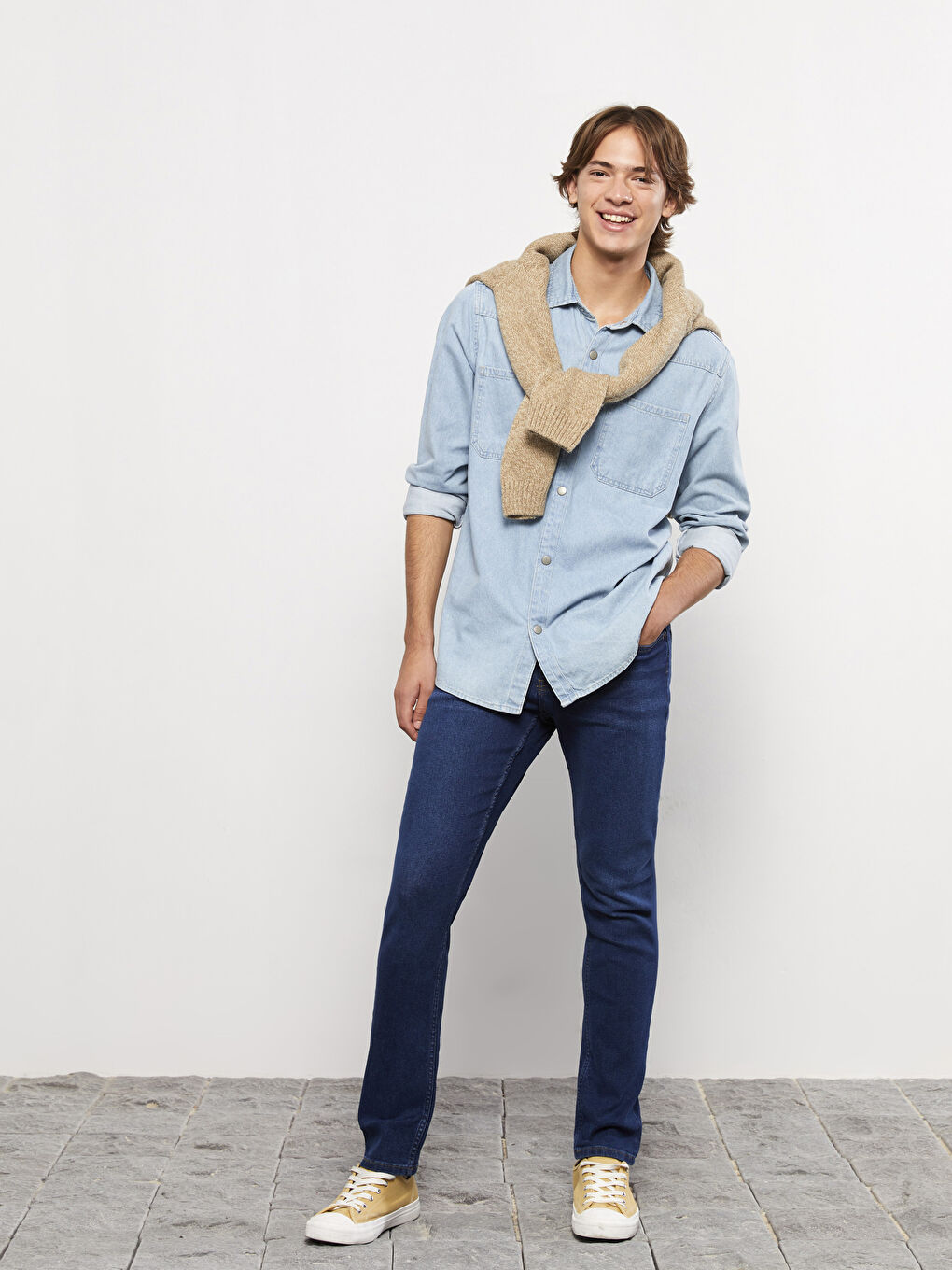 İndigo 750 Slim Fit Erkek Jean Pantolon-1