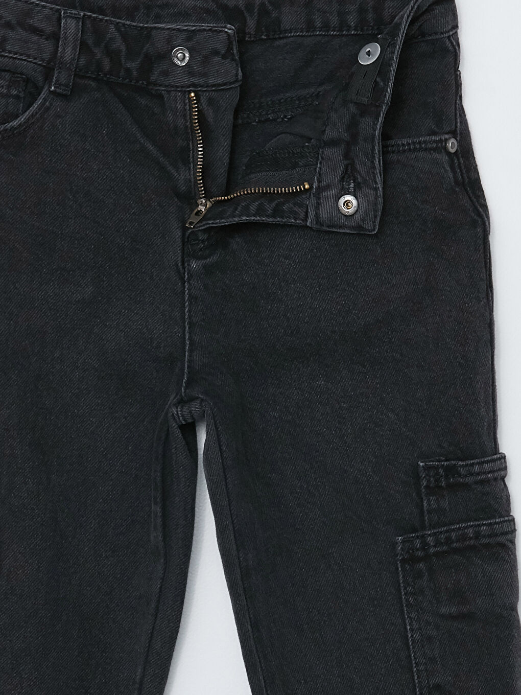 جينز شُحنة قطن للبنات-2