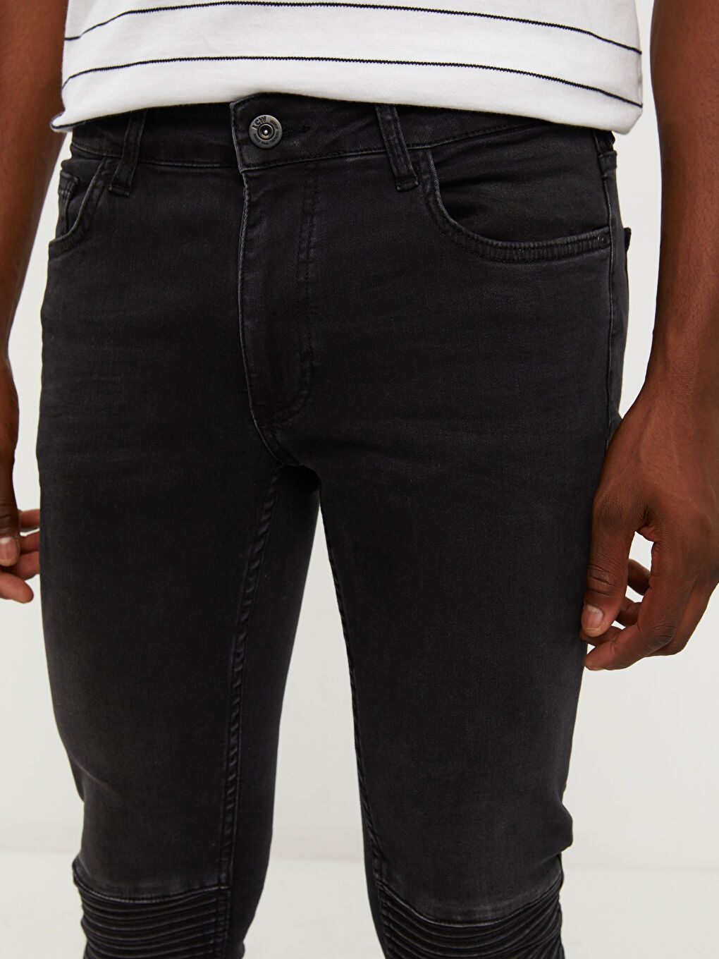 Siyah 770 Super Skinny Erkek Jean Pantolon-2