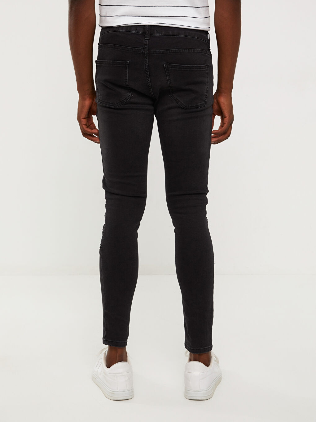 Siyah 770 Super Skinny Erkek Jean Pantolon-4