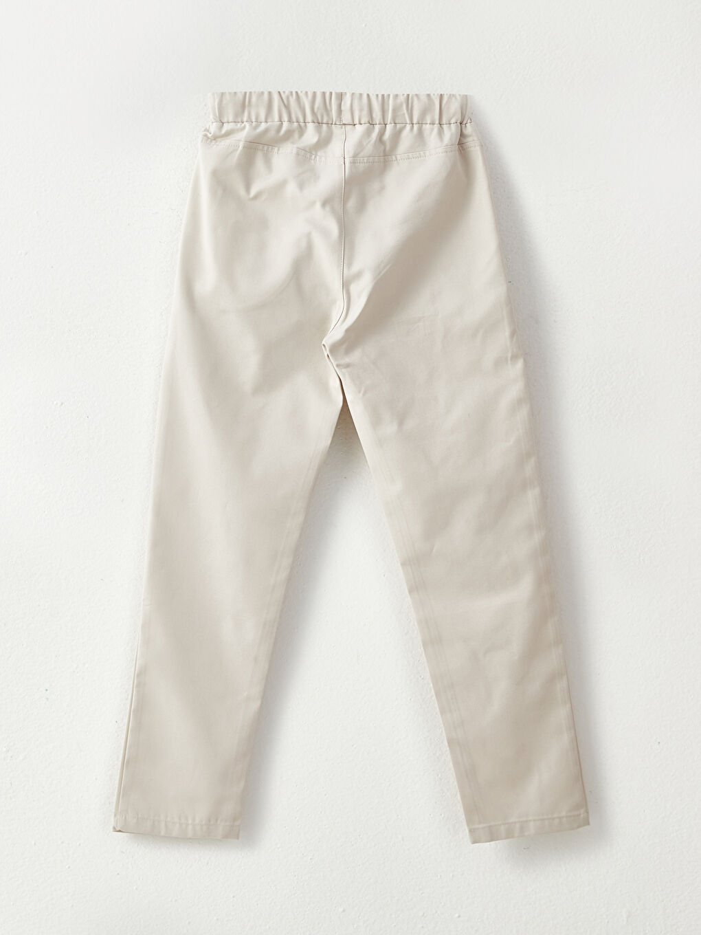 Bej Beli Lastikli Basic Erkek Çocuk Pantolon-2