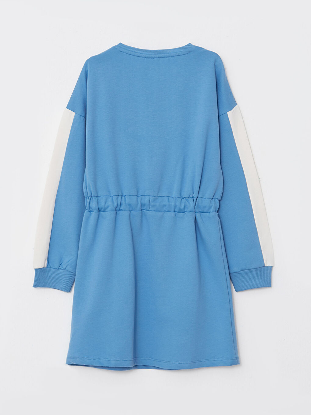 LCW Kids Crew Neck Printed Long Sleeve Girls' Dress -W2GD33Z4-GXL