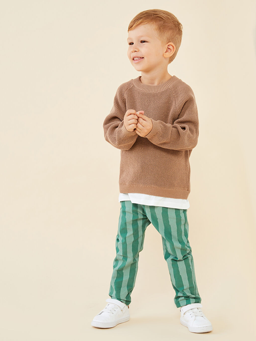 Yeşil Basic Erkek Bebek Pantolon