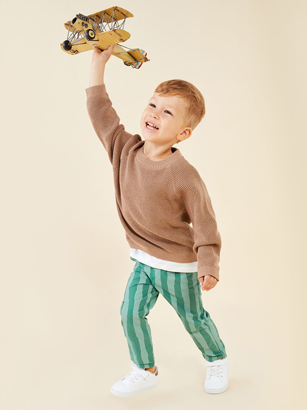 Yeşil Basic Erkek Bebek Pantolon-2