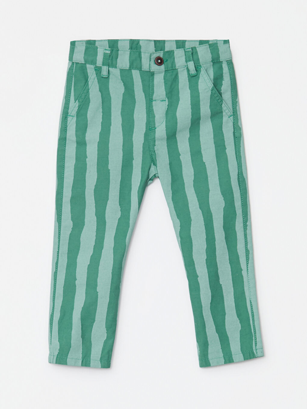 Yeşil Basic Erkek Bebek Pantolon-3