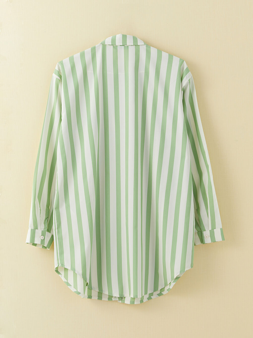 Yeşil Nakışlı Kadın Gömlek Tunik-1