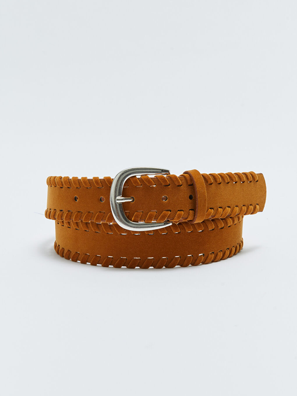 Kahverengi Süet Kadın Kemer