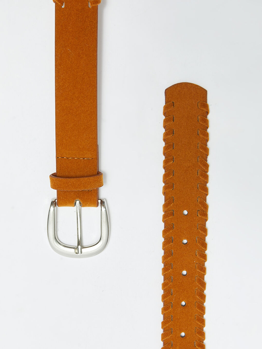 Kahverengi Süet Kadın Kemer-2