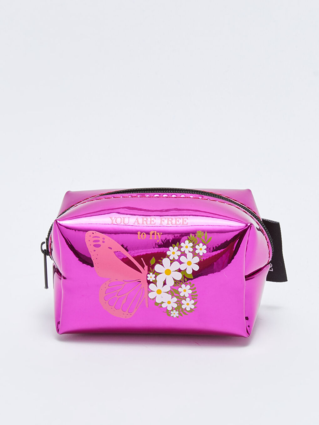 Fuşya Baskılı Kız Çocuk Bozuk Para Cüzdanı