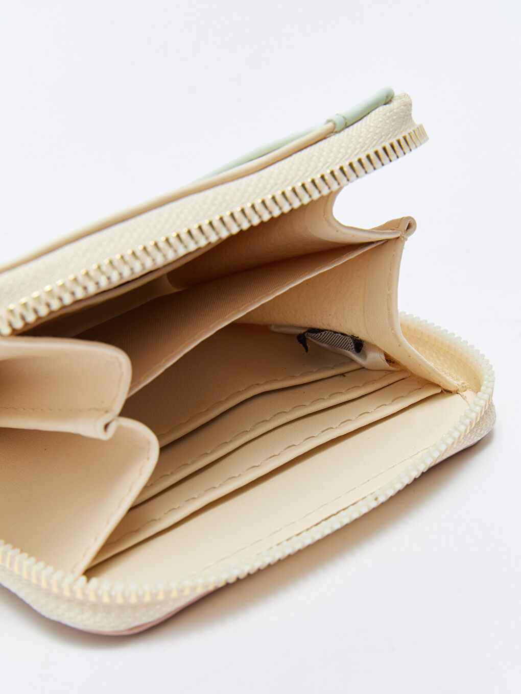 Pembe Deri Görünümlü Renk Bloklu Kadın Cüzdan-3