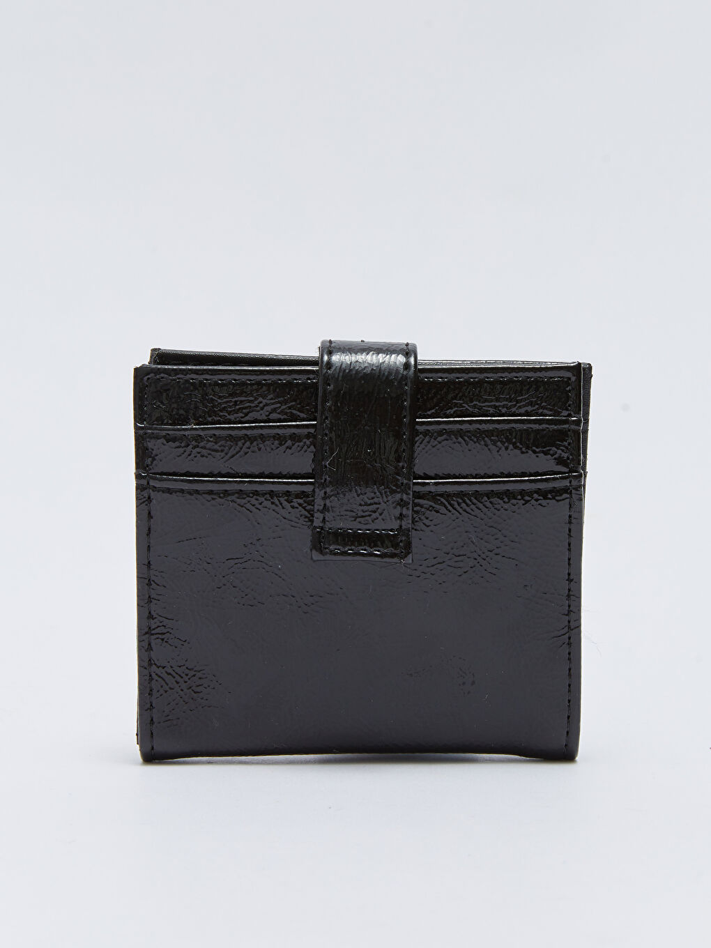 Siyah Deri Görünümlü Kadın Kartlık-2