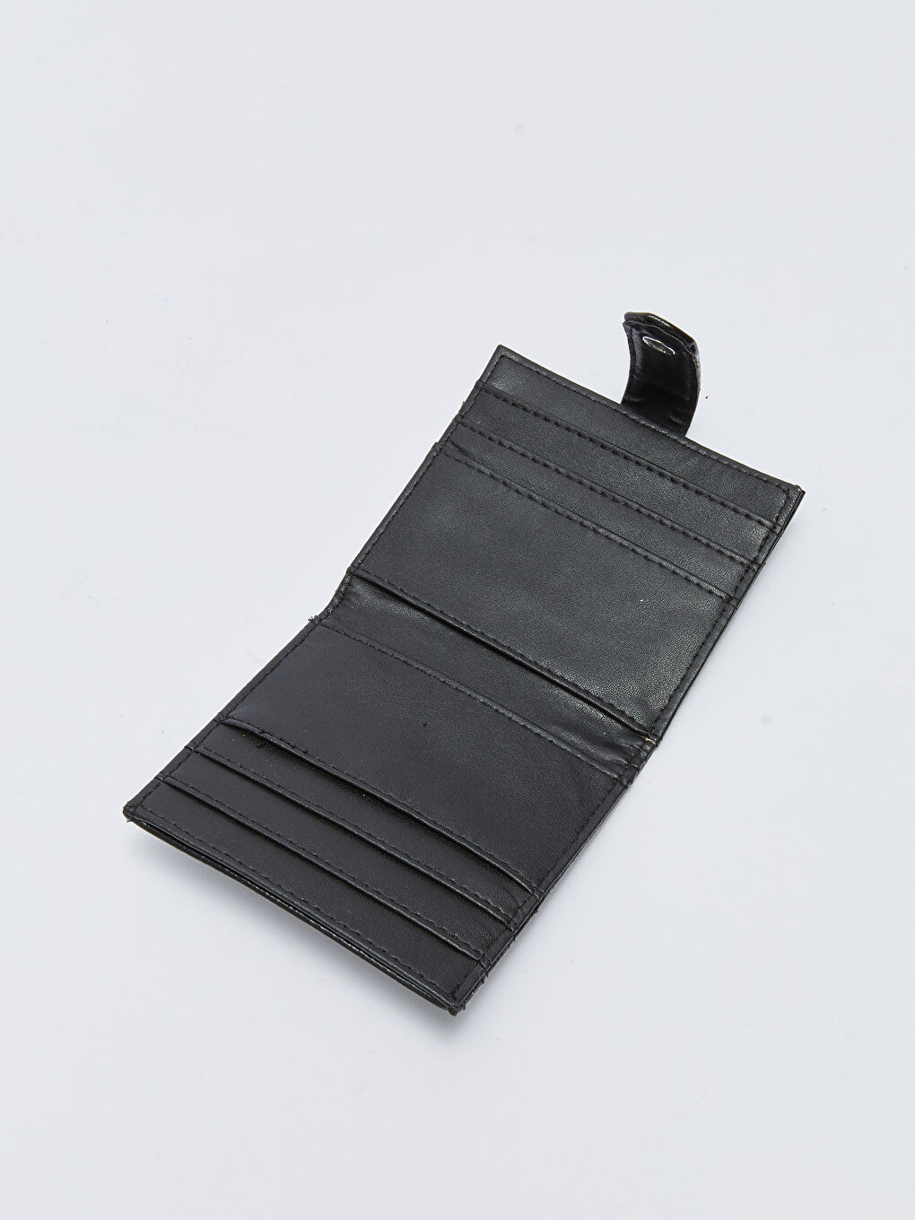 Siyah Deri Görünümlü Kadın Kartlık-3