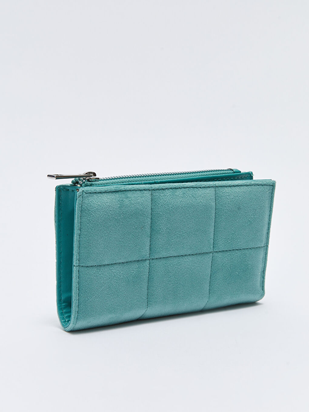 Yeşil Kadife Kadın Cüzdan-1