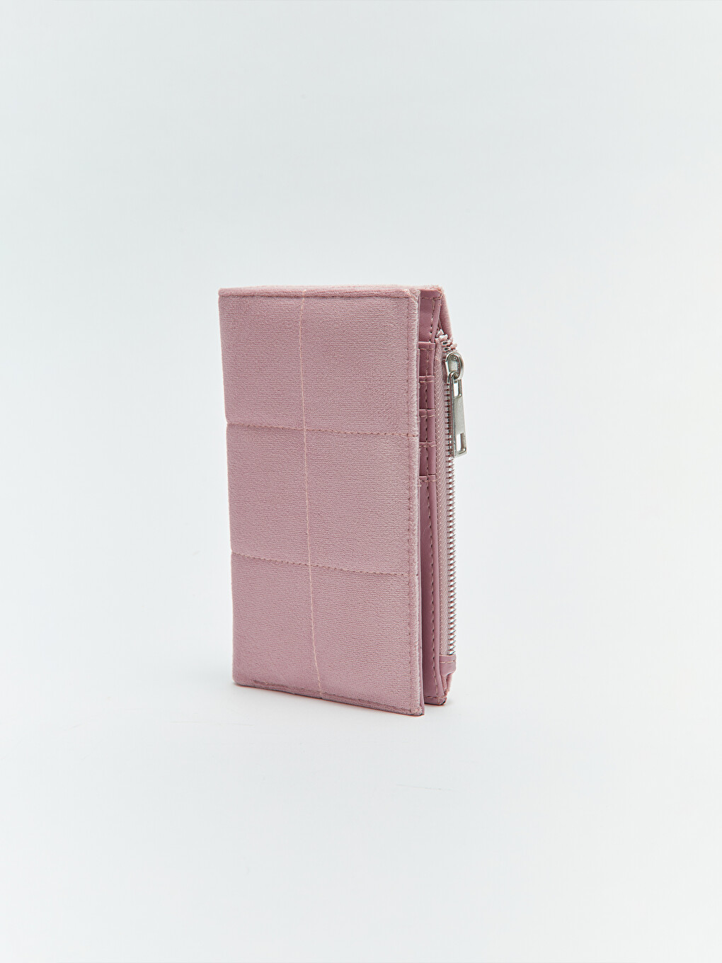 Pembe Kadife Kadın Cüzdan-1