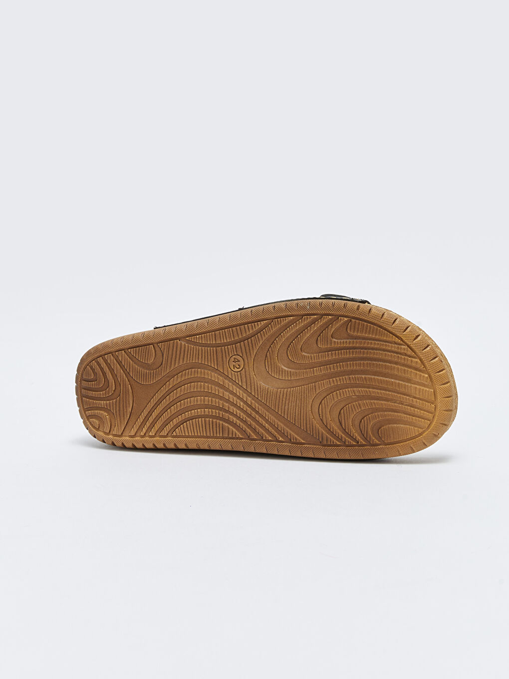 Siyah Çift Bantlı Toka Detaylı Erkek Terlik-3