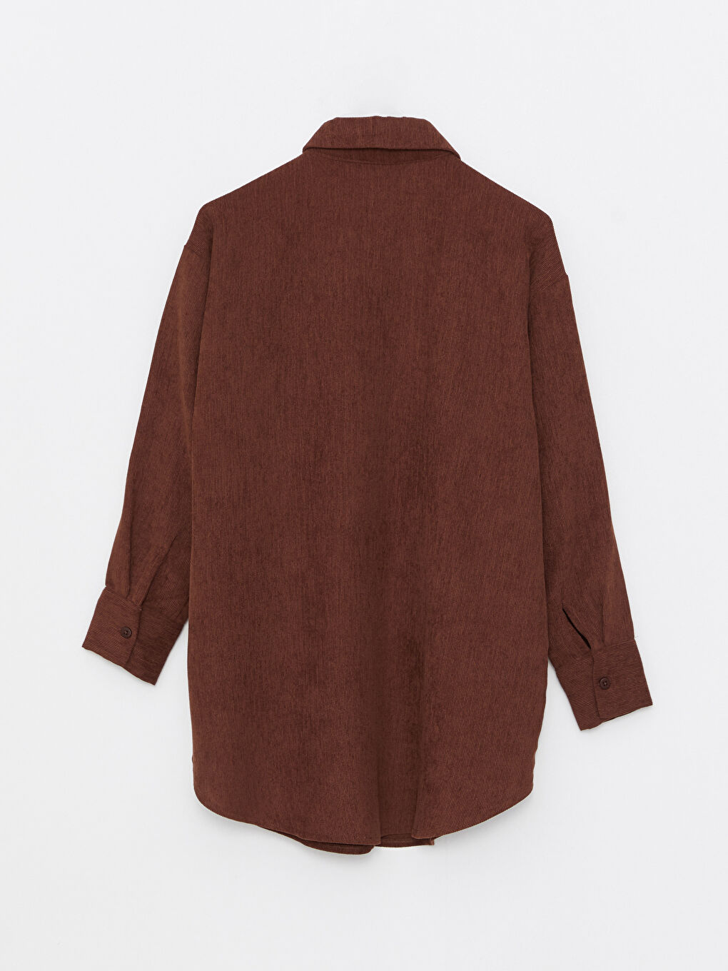 Plain Long Sleeve Women's Shirt Tunic-4