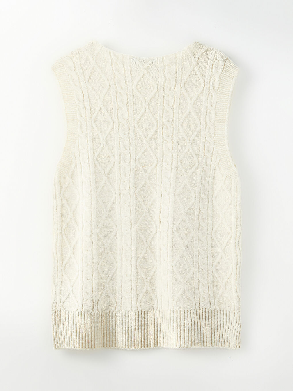 LCWAIKIKI Maternity V Neck Self Patterned Knitwear Maternity Sweater -W2GE78Z8-S23