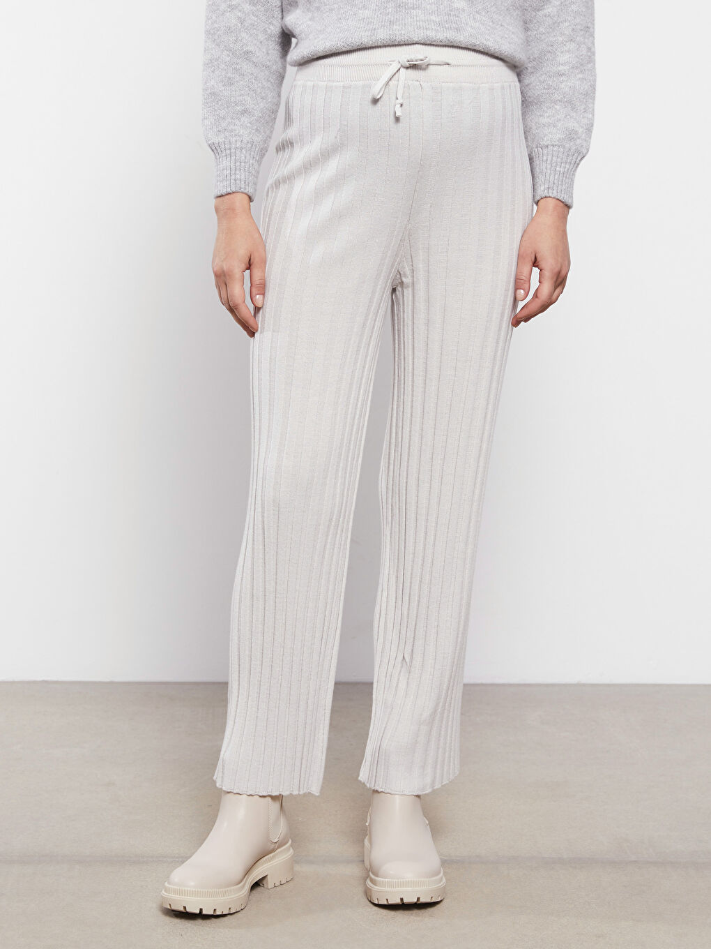 Standard Fit Regular Maternity Tricot Trousers-2