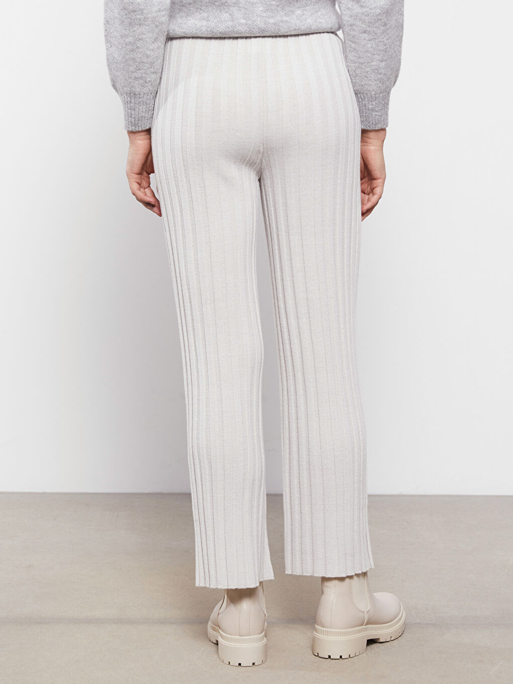 Standard Fit Regular Maternity Tricot Trousers-4