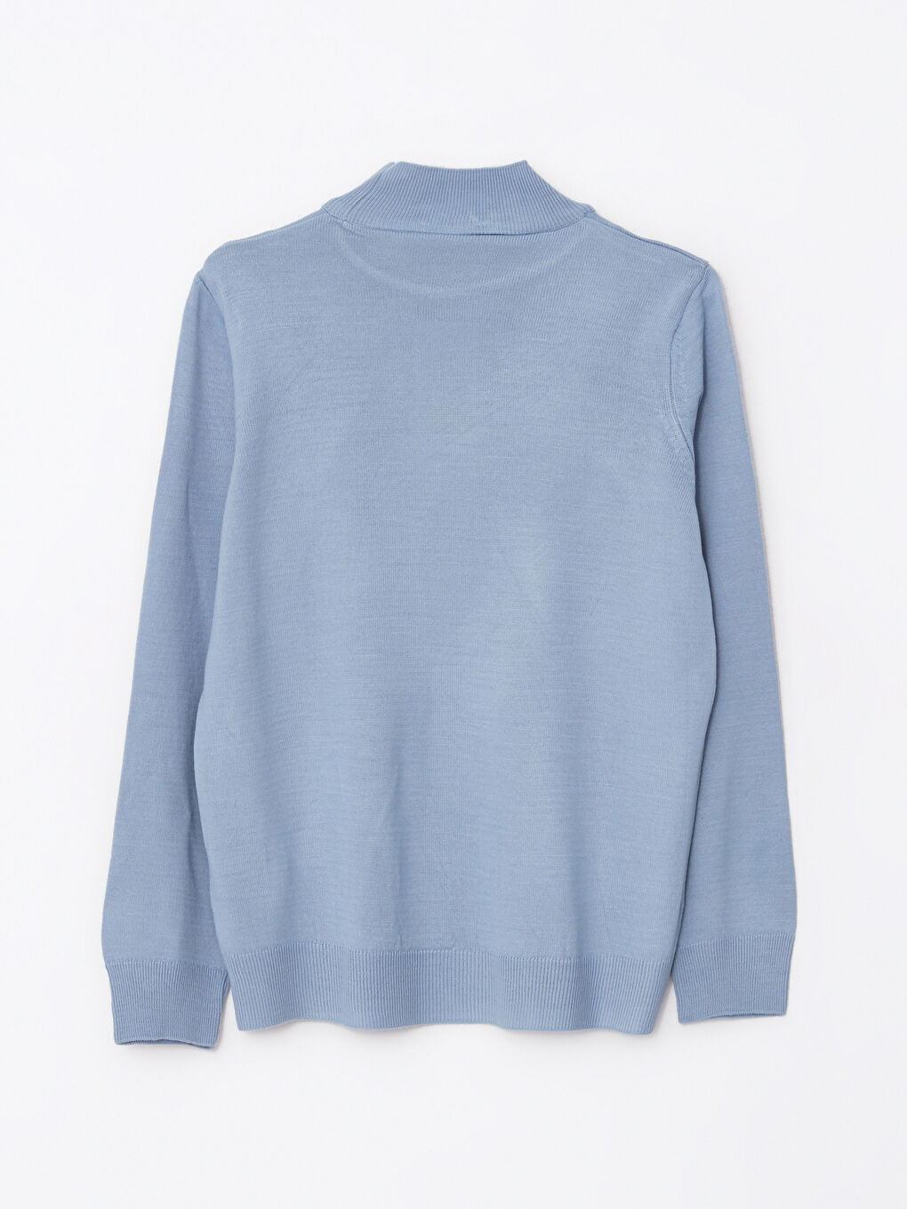 Turkuaz Yarım Balıkçı Yaka Kadın Triko Kazak-6