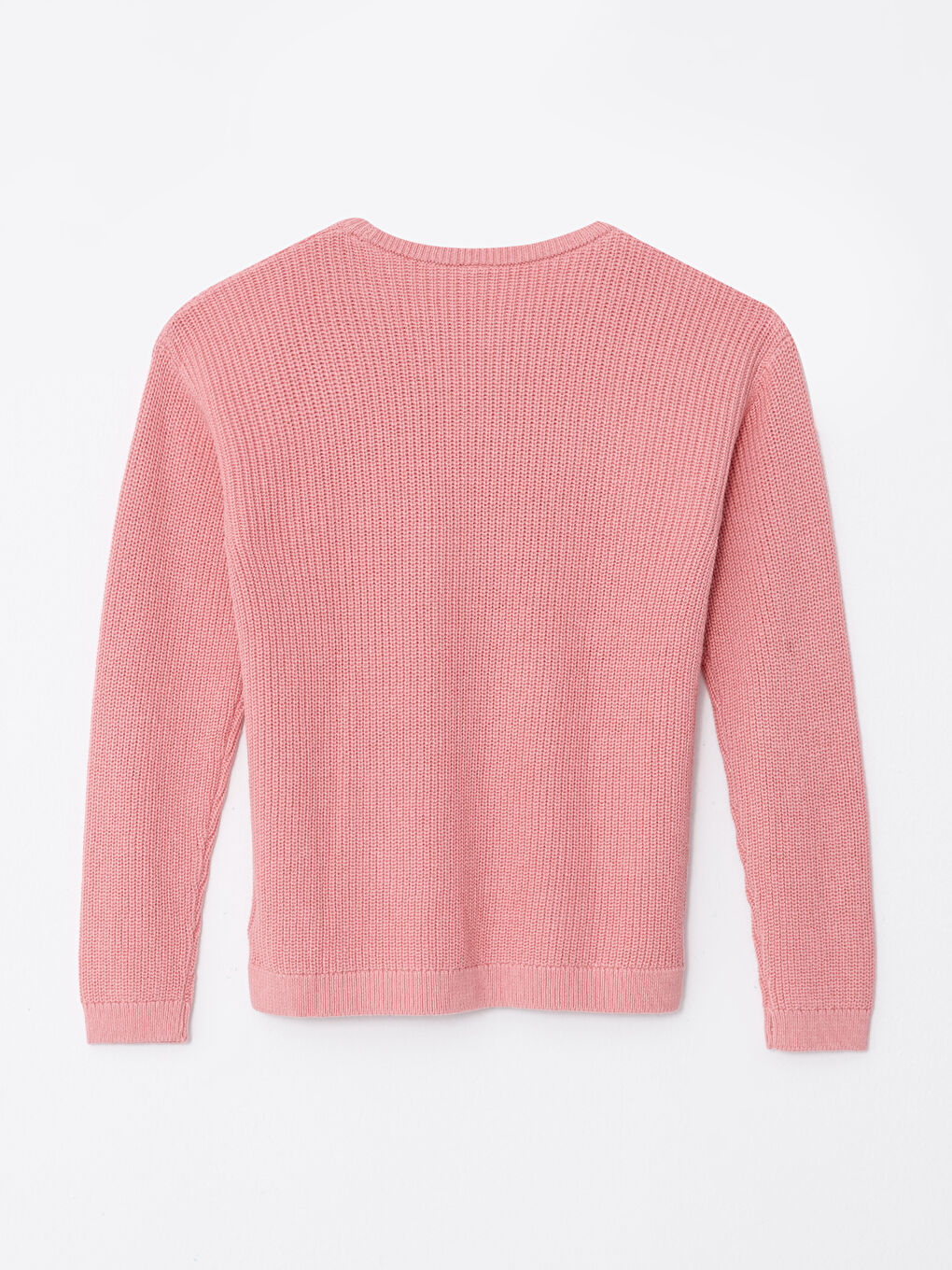 Pull-over Brodé à Manches Longues pour Filles Col Rond en Tricot-1